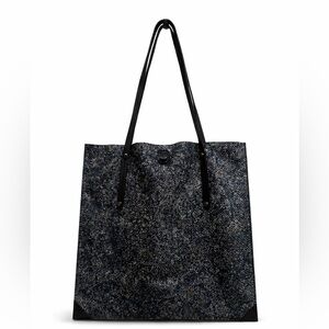 Botkier Navy Metallic Textured Tote Bag – New Without Tags